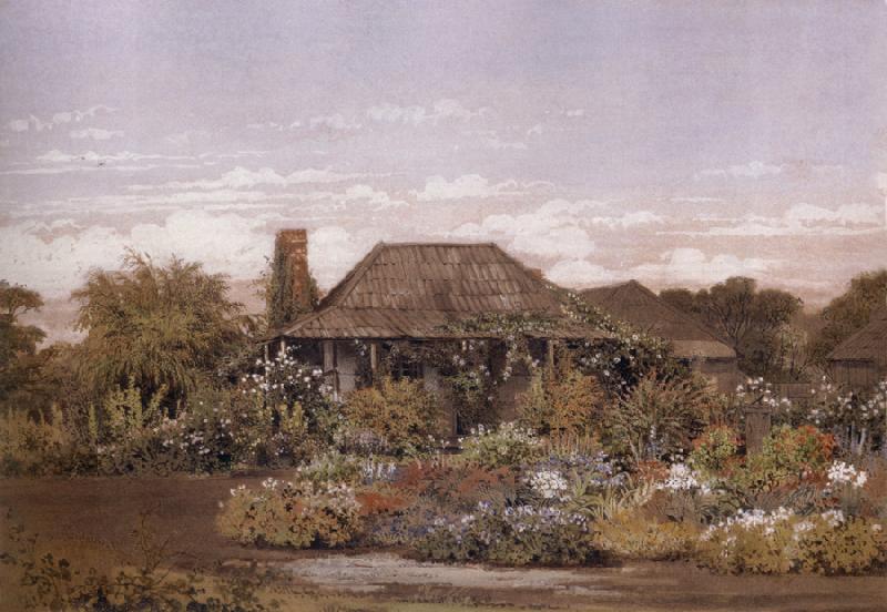 Edward La Trobe Bateman The homestead,Cape Schanck Sweden oil painting art